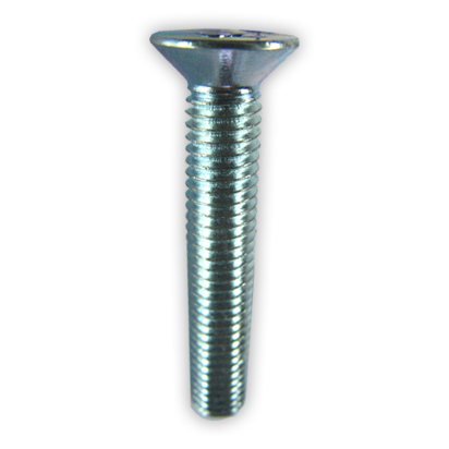 Countersink Head Cross Recessed Bolt White M6X10